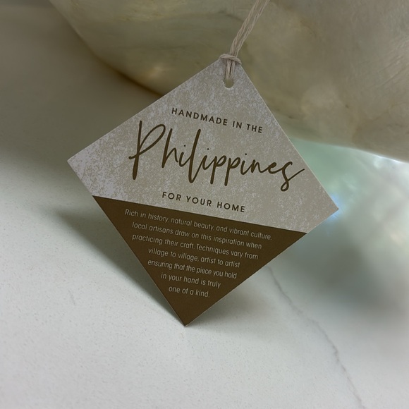 NWT Flared Capiz Shell Bowl - Picture 3 of 6